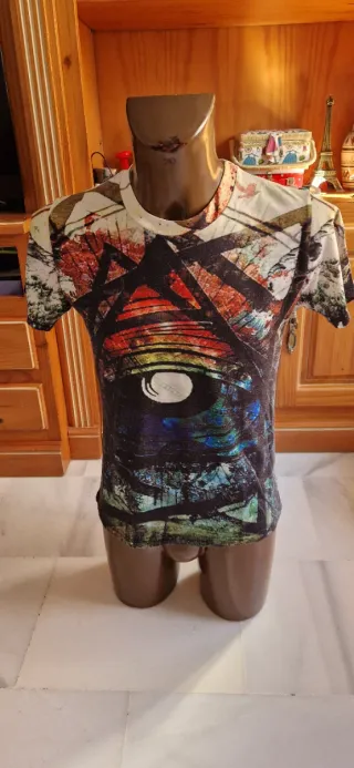 Camiseta Hombre Diseño Abstracto