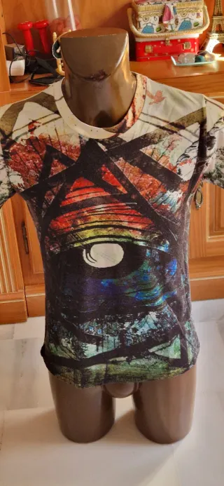 Camiseta Hombre Diseño Abstracto