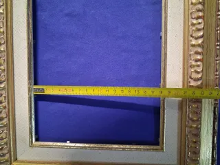 Cornice per olio in legno e tela