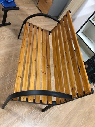 Banco de madera y metal PRECIO NO NEGOCIABLE