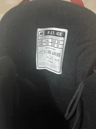Pattini da ghiaccio K2 F.I.T. Ice. Taglia 49. Nuovi