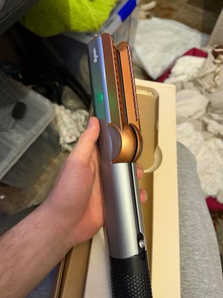 Dyson Airstrait Plancha Secador Dorado/Plateado