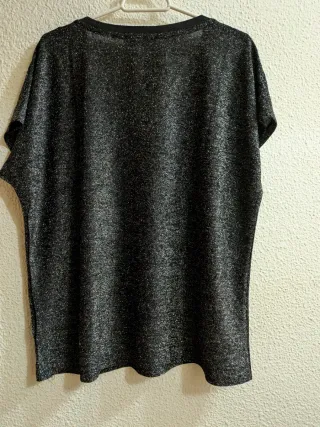 Camiseta Inside Negra Brillante Talla XL