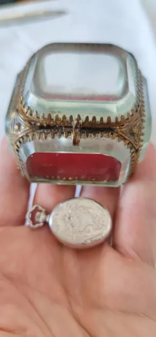 Reloj Bassel de plata + joyero