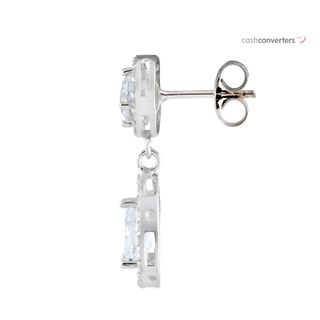 pendientes oro 18k con piedra con circonita