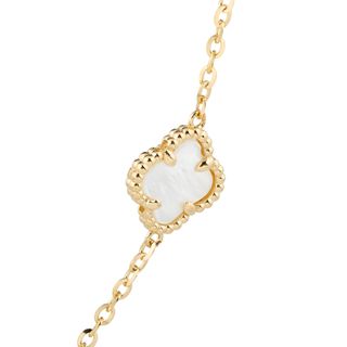 collar oro 18k con piedra 22cm