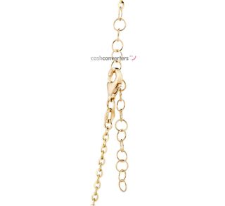 collar oro 18k con piedra 22cm