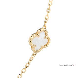 collar oro 18k con piedra 22cm