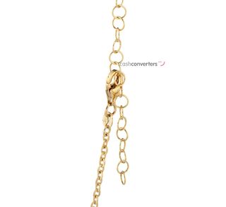 collar oro 18k con piedra 22cm