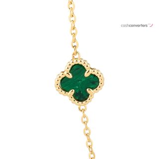 collar oro 18k con piedra 22cm