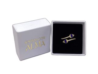 anillo oro 18k con piedra con circonita