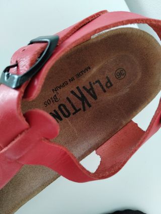 Sandalias Plakton Rojas Talla 36