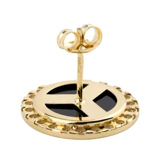 pendientes oro 18k con piedra con esmeralda