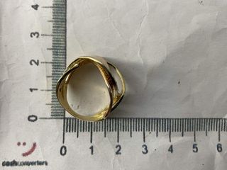 anillo oro 18k con piedra con circonita