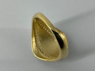 anillo oro 18k con piedra con circonita