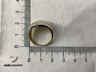 anillo oro 18k con piedra con circonita