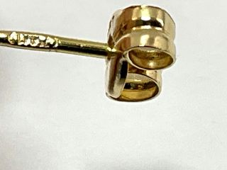 pendientes oro 18k con piedra con circonita