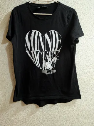 Camiseta Minnie y Mickey Corazón Talla XS