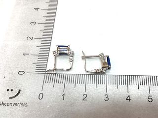 pendientes oro 18k con piedra con circonita