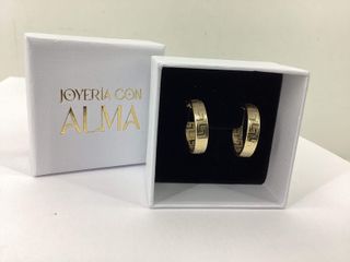 argollas oro 18k