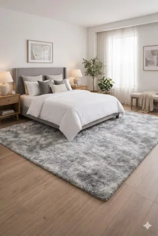 Tappeto Grande Grigio Chiaro 230x200cm