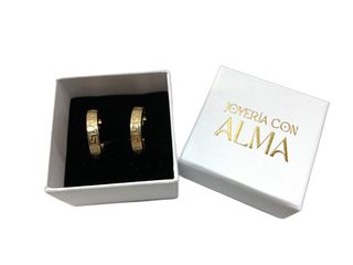 argollas oro 18k
