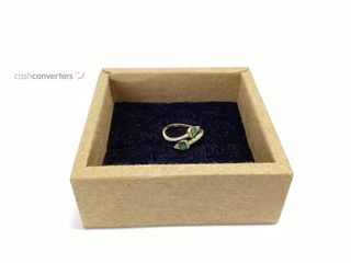 anillo oro 18k con piedra con circonita