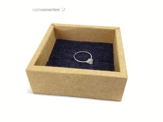 anillo oro 18k con piedra con circonita