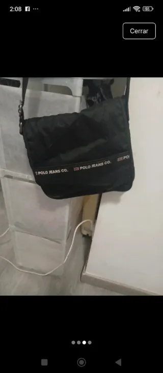 Bolso Hombro Polo Jeans Co. Negro