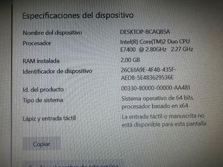 Ordenador + Pantalla 17 Negro/Azul