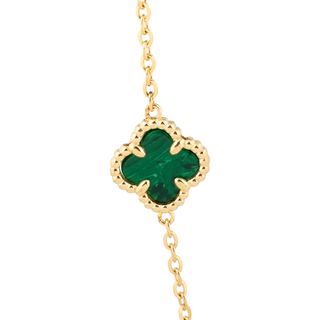 collar oro 18k con piedra 22cm