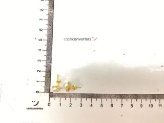 pendientes oro 18k con piedra con circonita