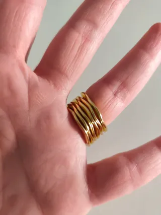 Anillo Unode50 Dorado oro Charm Candado