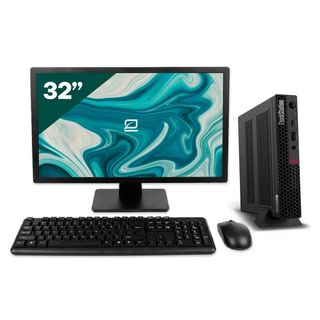 Pack Lenovo P340 Tiny i5 10500T 16GB SSD 512GB + LCD 32" + Tecl y Ratón Inalámbrico + WiFi