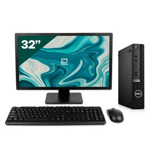 Pack Dell 5090 Micro i5 11500T 16GB SSD 512GB + LCD 32" + Tecl y Ratón Inalámbrico + WiFi