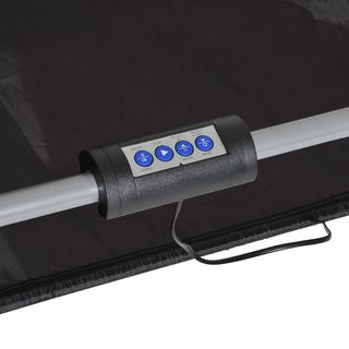 Canestro da Basket con Pannello LED, Pompa, 2 Cestini, 4 Palloni e 8 Modalità di Gioco, Macchina da Basket Elettronica in Acciaio, Tela Oxford, MDF, 205X110X205 Cm, Bianco e Nero