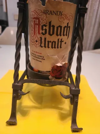 Balancín Hierro Fundido Asbach Uralt y Botella 3l