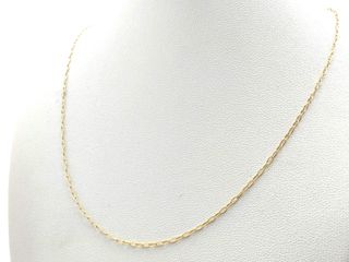 cadena oro 18k con piedra 20cm