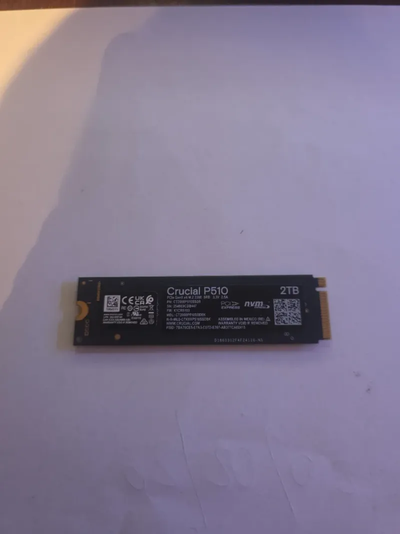 SSD Crucial P510 PCIe Gen5 NVMe 2280 2tb afbeelding 4