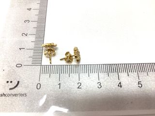 pendientes oro 18k con piedra