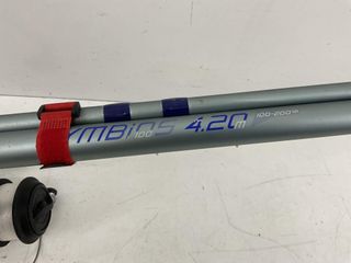 caña de pescar simple symbios sensitive tip 4.20m 100-200gr + carrete bauxit 100 sw700