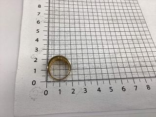 anillo oro 18k con piedra con circonita