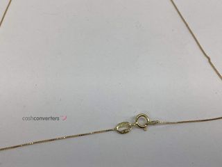 collar oro 18k con piedra 22cm