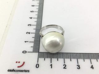 anillo oro 18k con piedra con perla