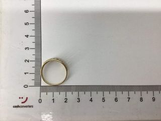anillo oro 18k con piedra con circonita