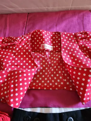 Traje Gitano Bebé Rojo y Negro