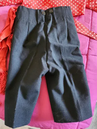 Traje Gitano Bebé Rojo y Negro