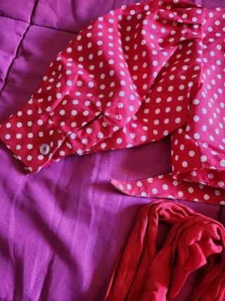 Traje Gitano Bebé Rojo y Negro