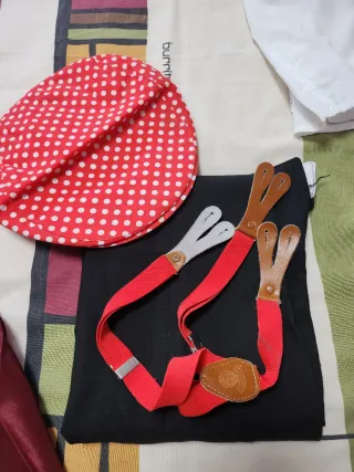 Traje Gitano Bebé Rojo y Negro