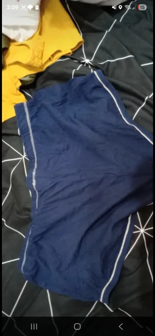 Pantalón corto pijama azul